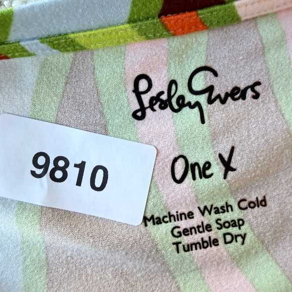 Lesley Evers Lottie Skort Set Womens XL Multi Color Excellent Retro Mod Swirl - Picture 14 of 14